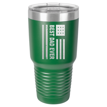 Patriotic Best Dad Ever 30oz Ringneck Tumbler